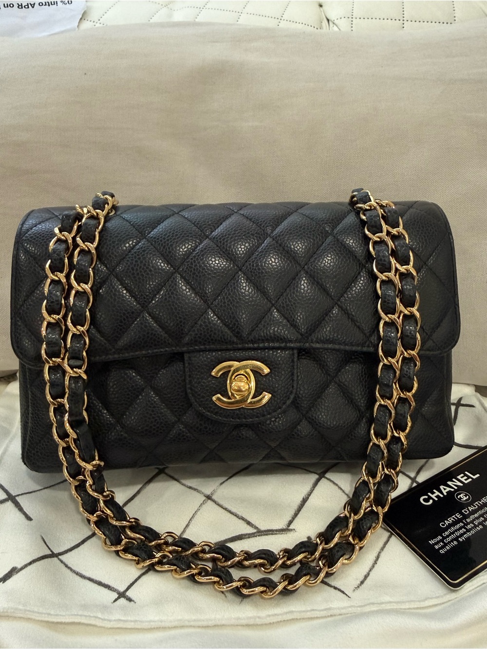 Chanel Classic Double Flap Caviar GHW